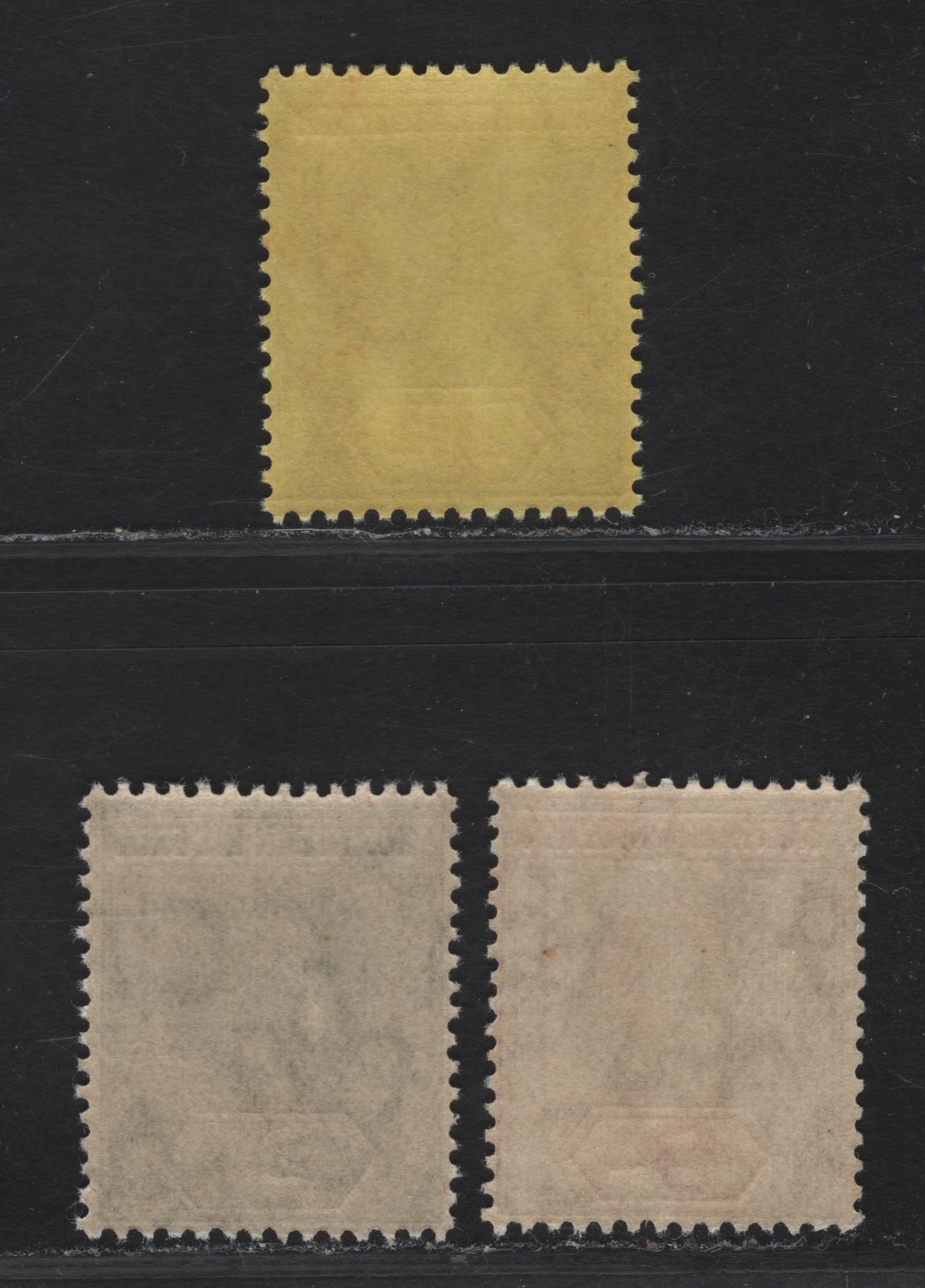 Lot 144 Northern Nigeria SG#42, 44, 47 2d - 9d Gray - Reddish Purple & Red King George V, 1912 KGV Imperium Keyplate Issue, 3 F/VFNH Singles