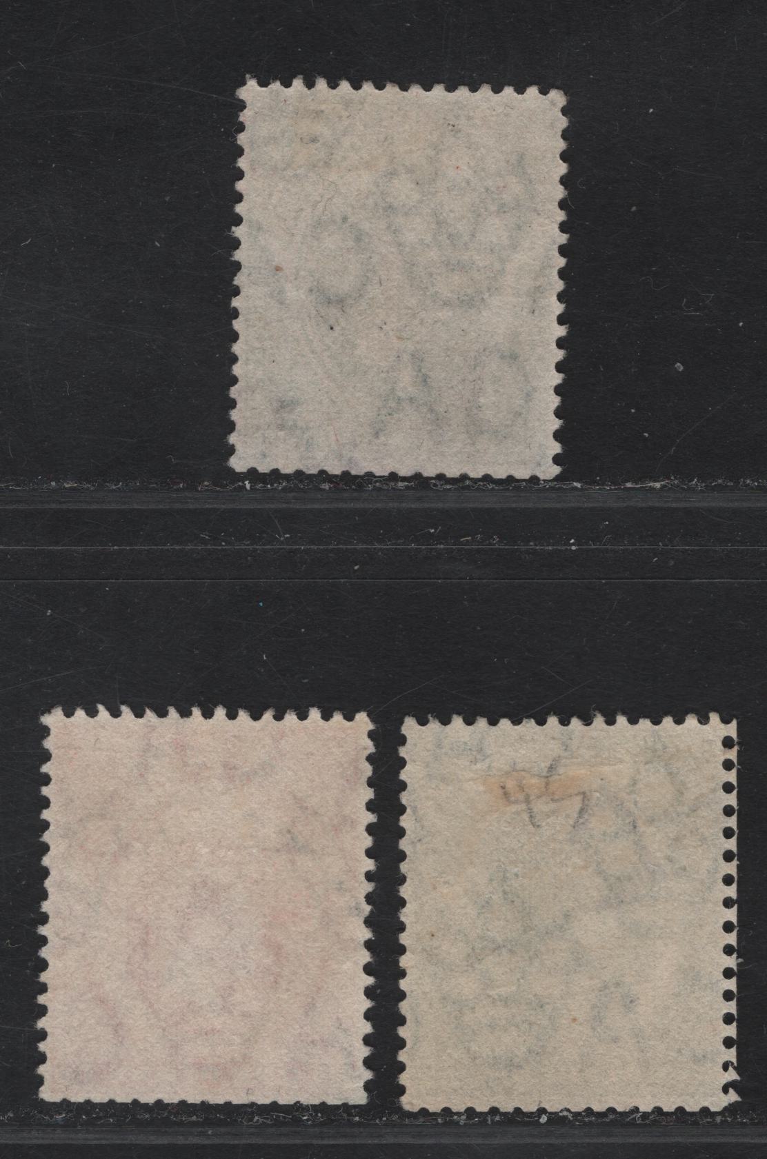 Lot 161 Southern Nigeria SG#45-46var 1/2d - 1d Green - Red King George V, 1912 KGV Keyplate Issue, 3 Very Fine Used Singles