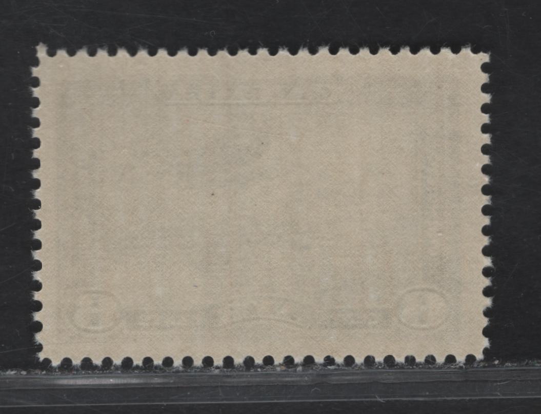 Canada #C6 6c Deep SteelBlue Monoplane Over Mackenzie River, 1938 Airmail Issue, A FNH Single, CBN-N Paper/Gum, Perf 12