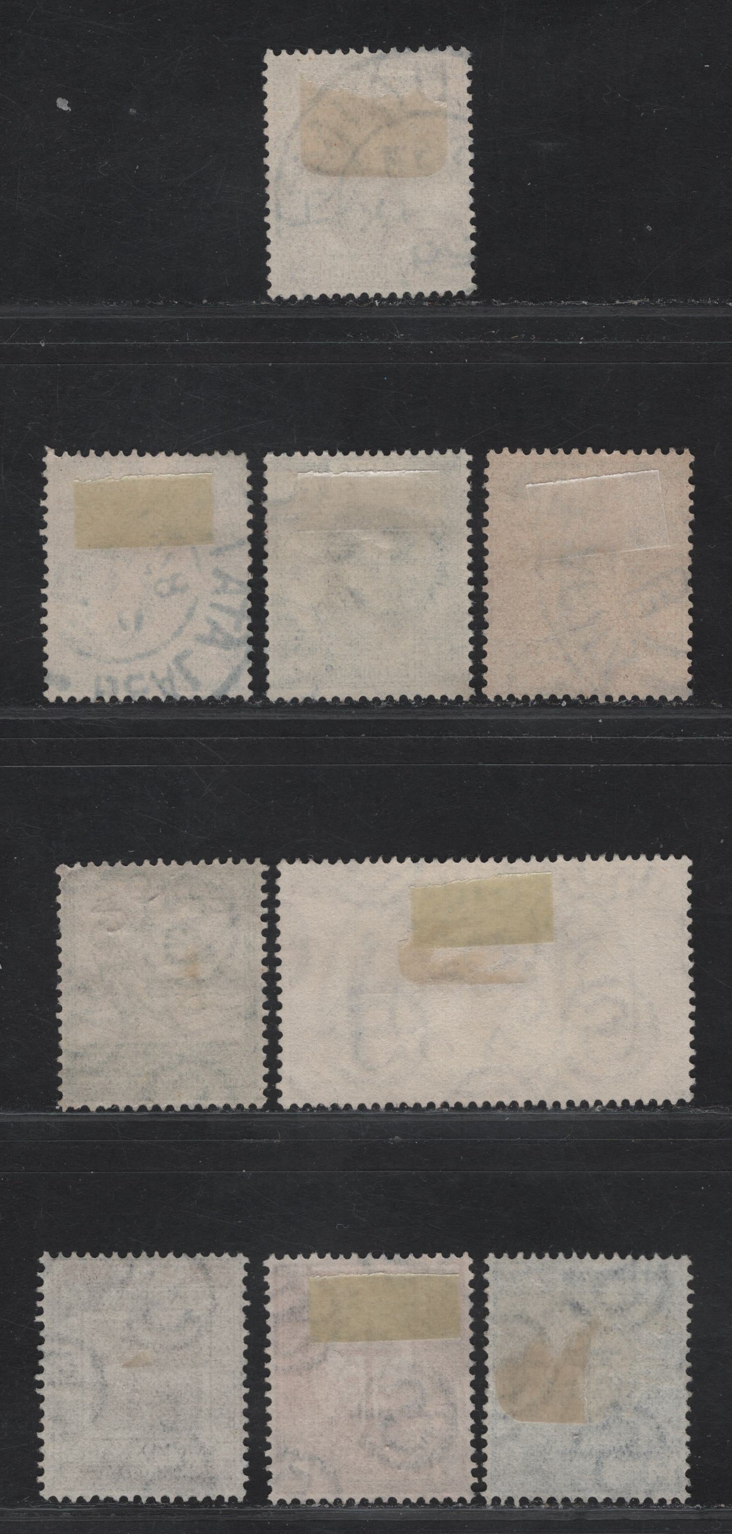 Lot 94 Ireland SG#89-90, 92-94, 96-98 2d Gray Green - Emerald Catholic Emancipation - Golden Jubilee of Gaelic Athletic Assoc., 1929-1934 Catholic Emancipation - Golden Jubilee of Gaelic Athletic Assoc Issues, 8 Very Fine Used Singles