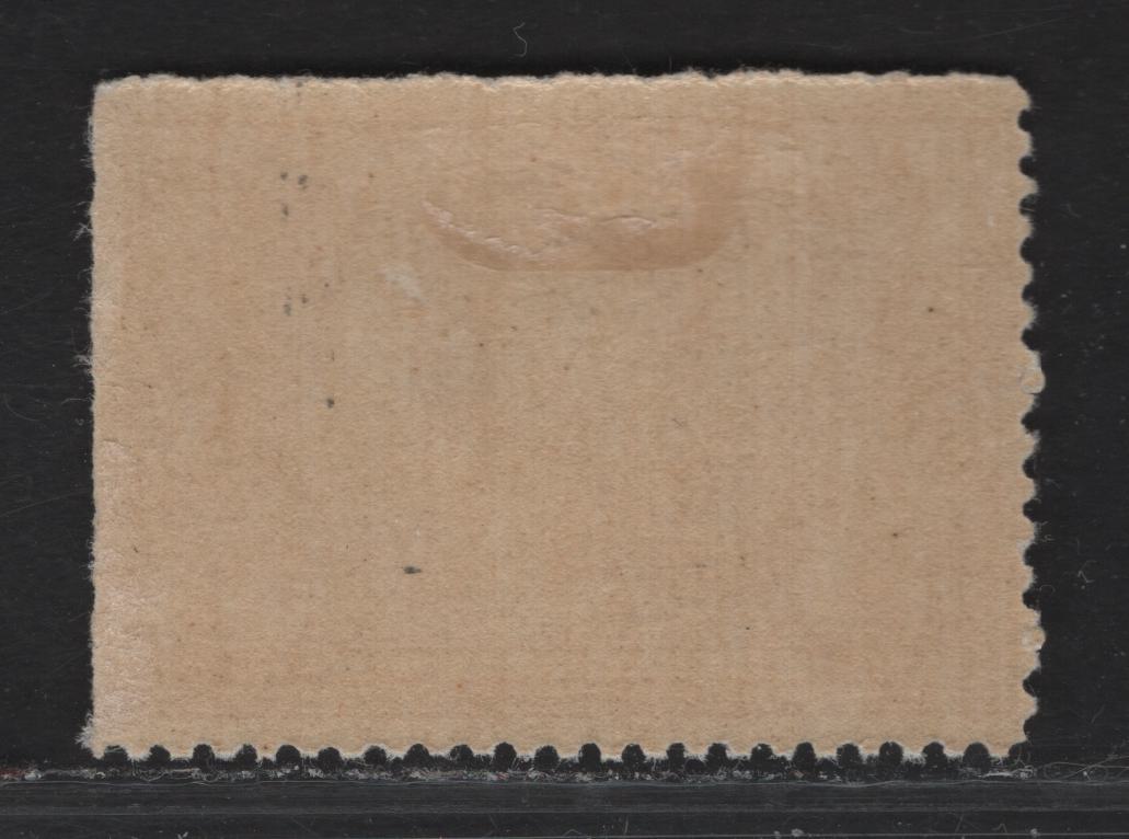 Lot 280 (C) Canada #135 3c Deep Yellowish Brown Fathers of Confederation, 1917 50th Anniv. Of Confederation Issue, A FOG Single, Paper ABN-E, Upper Right Corner Sheet Margin