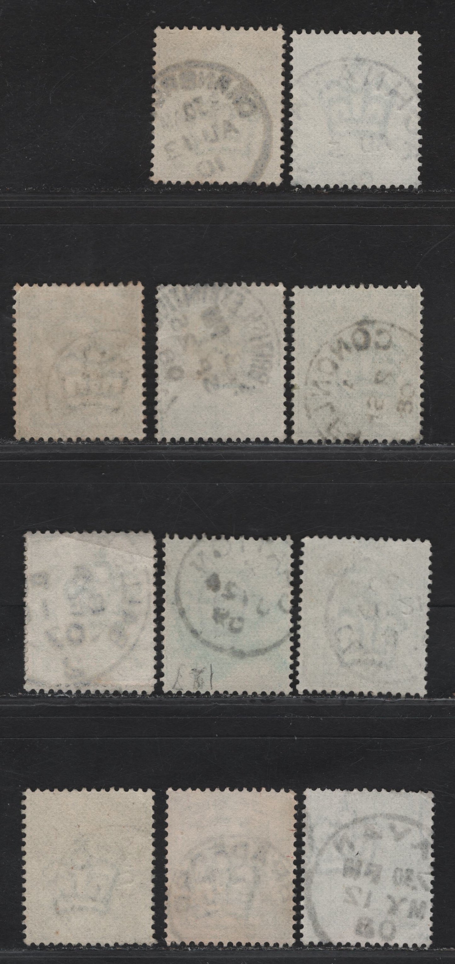 Lot 20 Great Britain SC#143a (SG#218) 1/2d Yellowish Green King Edward VII, 1902-1910 King Edward VII Issue, Fine/Very Fine Used Singles, Single Circle CDS Cancels, A-C Towns & Villages