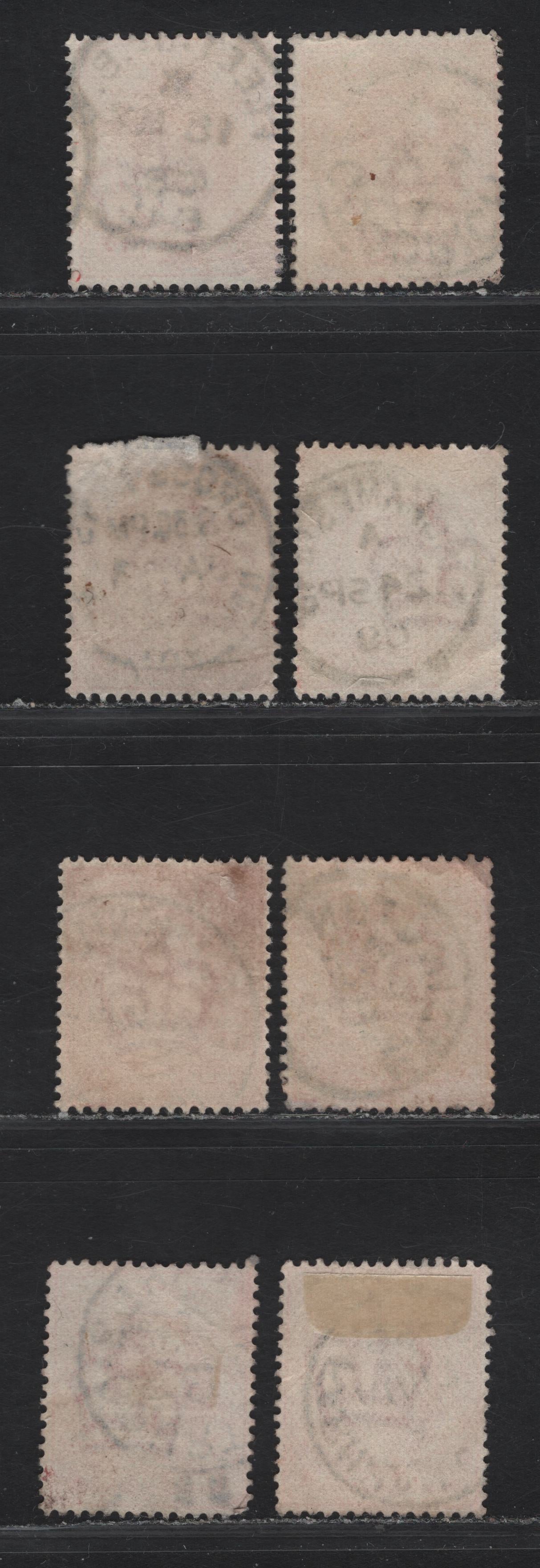 Lot 202 Great Britain SC#128 (SG#219-220) 1d Scarlet - Bright Scarlet King Edward VII, 1902-1910 King Edward VII Issue, Fine/Very Fine Used Singles, E-G Single Circle Town & Village CDS Cancels