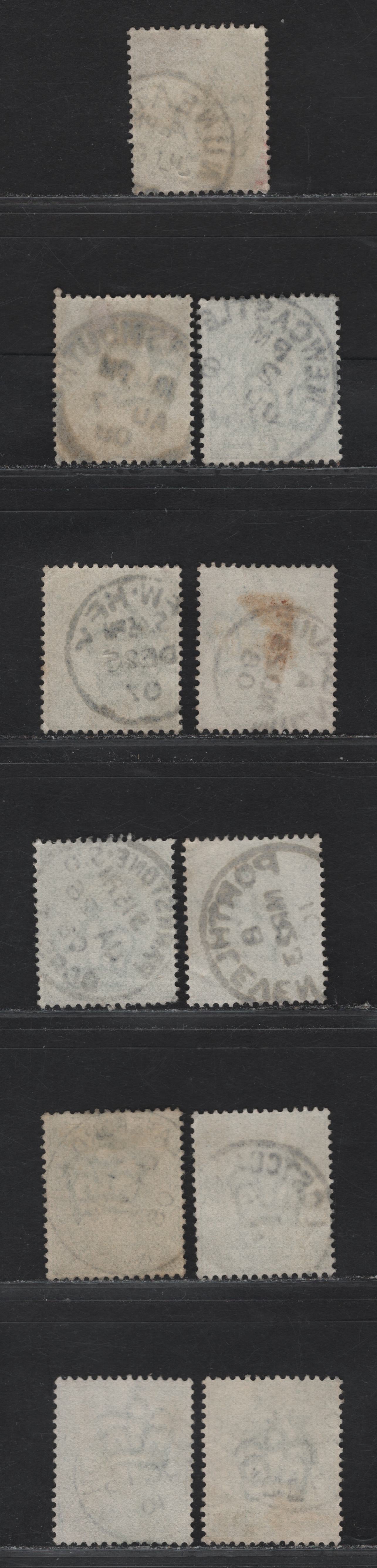 Lot 22 Great Britain SC#143a (SG#218) 1/2d Yellowish Green King Edward VII, 1902-1910 King Edward VII Issue, Fine/Very Fine Used Singles, Single Circle CDS Cancels, L-R Towns & Villages