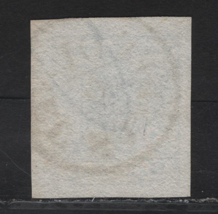 Lot 127 Poland SC#5e (Austria) 9k Pale Blue Arms, 1850 Arms Issue, An Extremely Fine Used Imperf Single, Thin to Normal Machine Made Paper, Type 3 SON New Sardec CDS