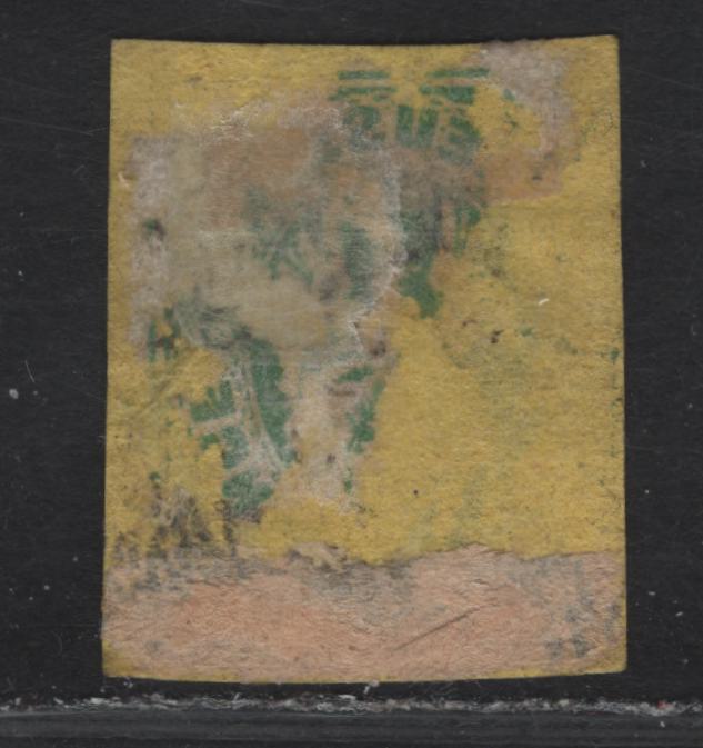 Lot 138 Prussia SC#5 3sgr Black on Yellow King Frederick William IV, 1850-1856 King Frederick William IV Issue, A Superb Used Imperf Single, #1118 4 Ring Numeral Cancel