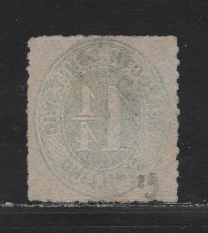 Lot 172 Schleswig Holstein SC#8 1.25/- Green Numeral, 1864 Rouletted Numeral Issue, A Very Fine Used Single , ,