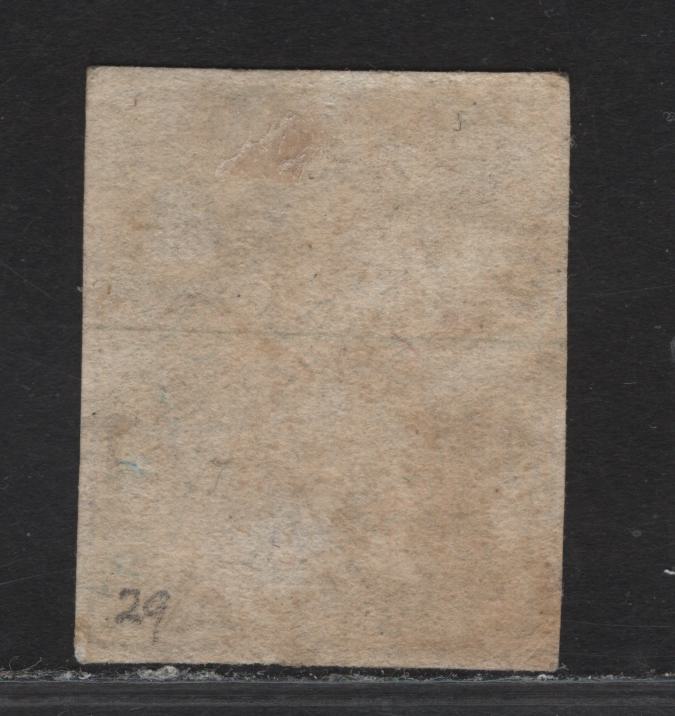 Lot 190 Switzerland SC#25 5c Dark Brown Helvetia, 1855-1857 Helvetia Issue, An Extremely Fine Used Single, Margins Clear Of The Framelines On All Sides, Black Silk Thread