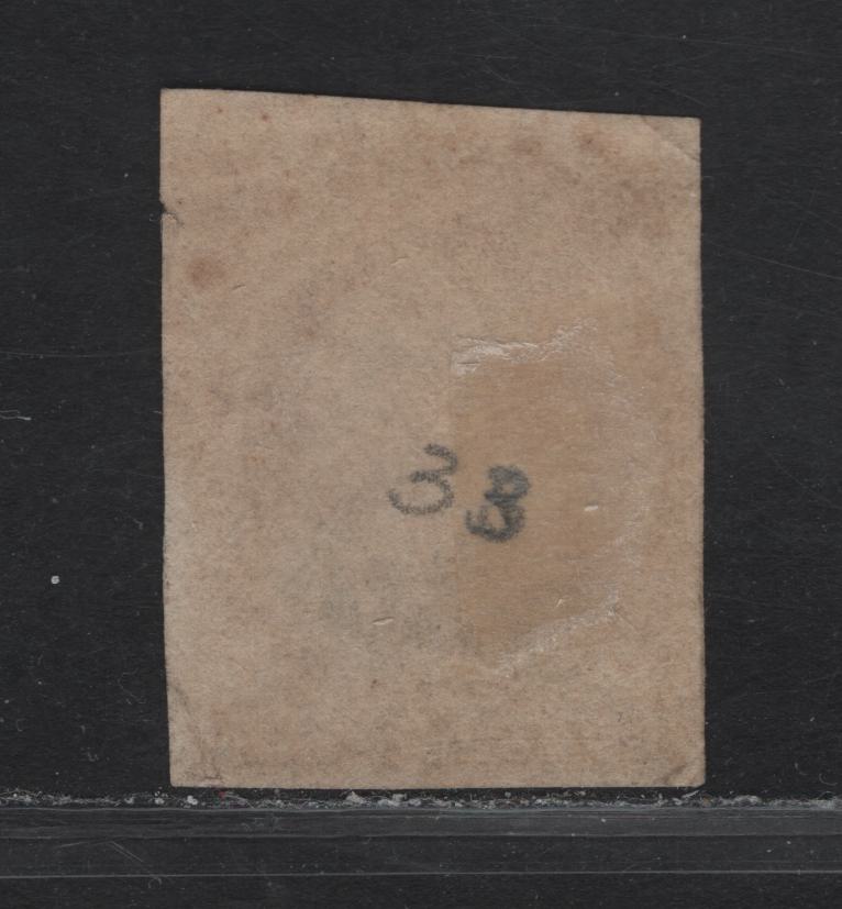 Lot 210 United States SC#11A 3c Dull Red Washington, 1851-1857 Imperf Toppan Carpenter Issue, A Very Fine Used Imperf Single, 4 Clear Margins