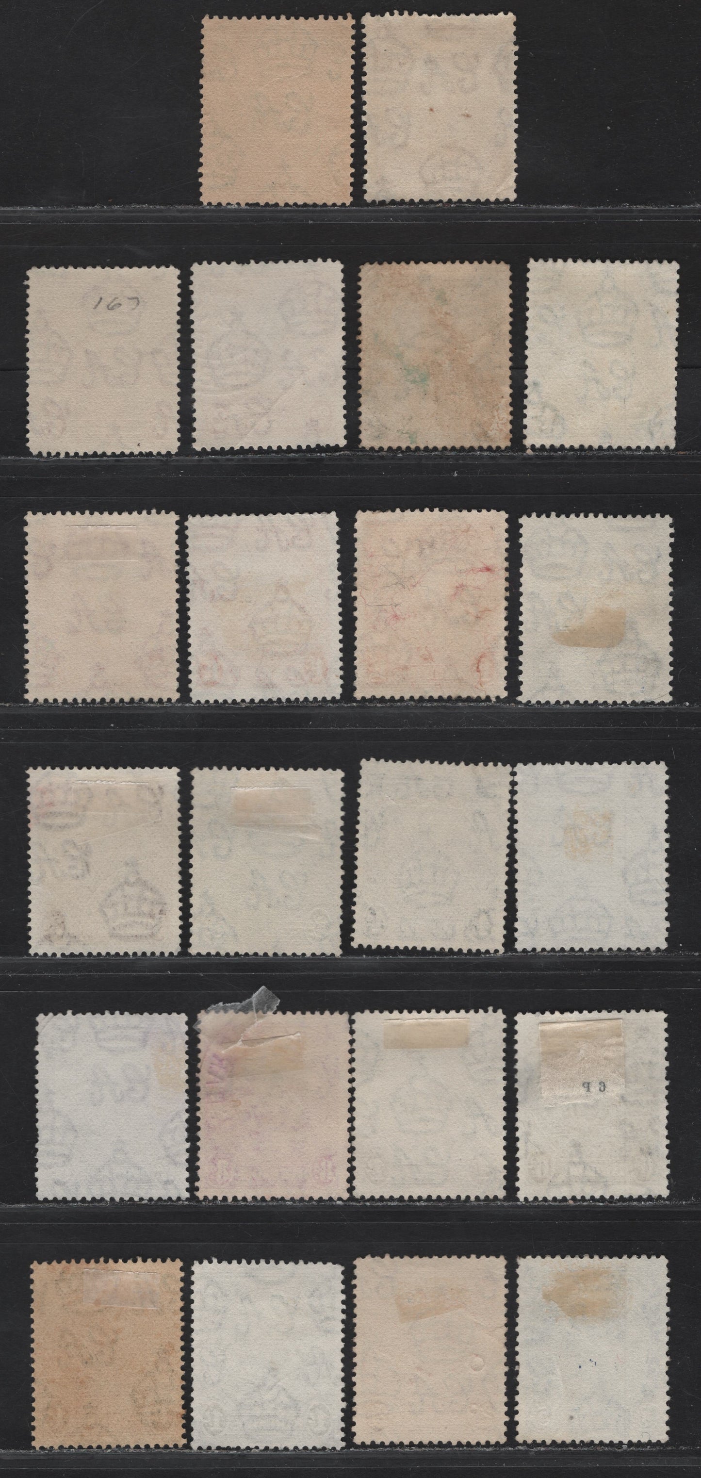 Lot 359 (C)Barbados SG#248-256a 1/2d - 5/- Green - Indigo Badge of the Colony, 1938-1947 Badge of the Colony Issue, 22 Fine/Very Fine Used Singles, Both Perf 14 & 13.5x13 For Most Values