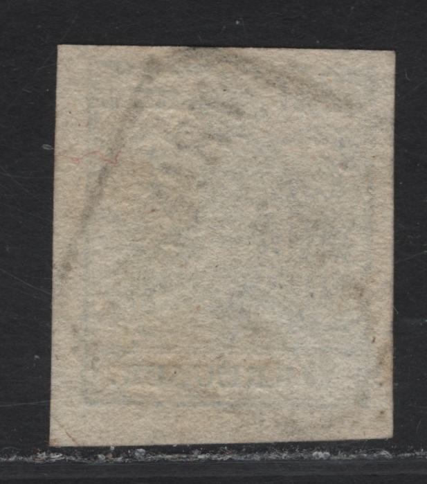 Lot 71 Italy SC#5e (Austria) 9kr Pale Blue Arms, 1850 Arms Issue, A Very Fine Used Imperf Single, Machine Made Paper Type III, Trieste Cancel