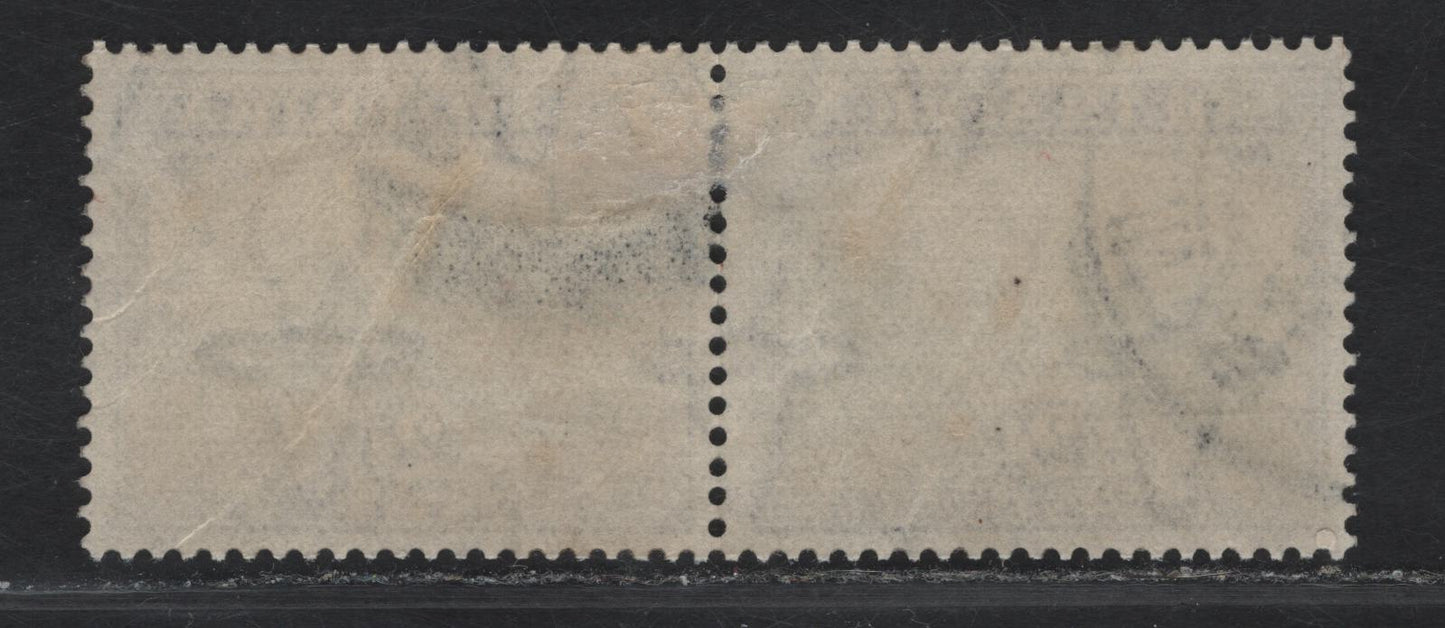 Lot 217 South Africa SG#44e 2d Blue & Violet Union Buildings, 1930-1944 Photogravure Pictorial Issue, A Very Fine Used Horizontal Pair, Suidafrika Shown As One Word