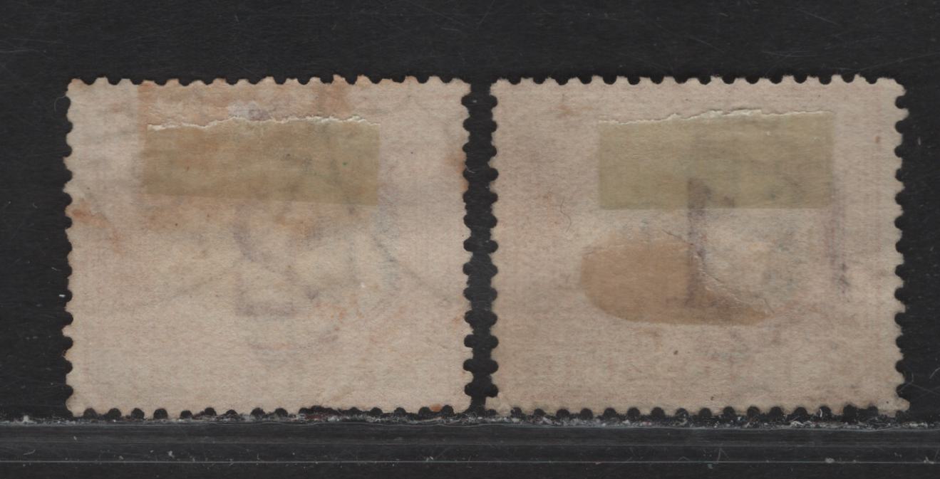 Lot 109 Italy SC#J3, J4 1c - 2c Dull Orange & Magenta Numeral, 1870-1925 Postage Dues, 2 Very Good/Fine Used Singles
