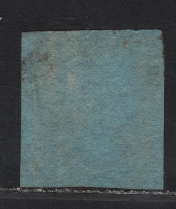Lot 131 Great Britain SG#8wi 1d Red Brown Queen Victoria, 1841 Line Engraved Issue, A Good Used Single, Alphabet II, Inverted Wmk, 1 Large Margin At Right, Rest Are Clear to Just Touching.