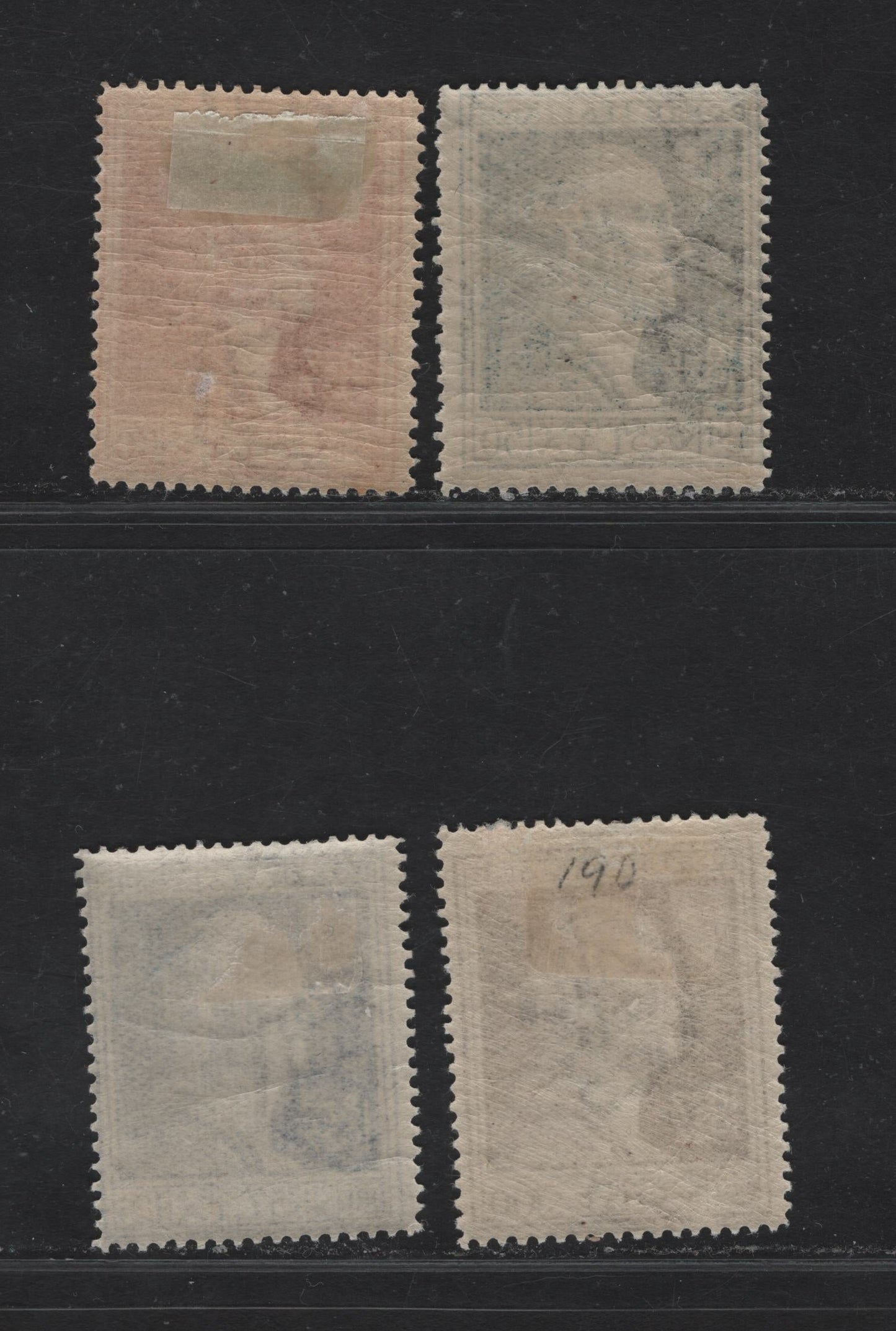 Lot 214 Italy SC#188-191 20c - 1.25l Dark Carmine - Ultramarine Alessandro Volta, 1927 Alessandra Volta Issues, 4 FOG Singles