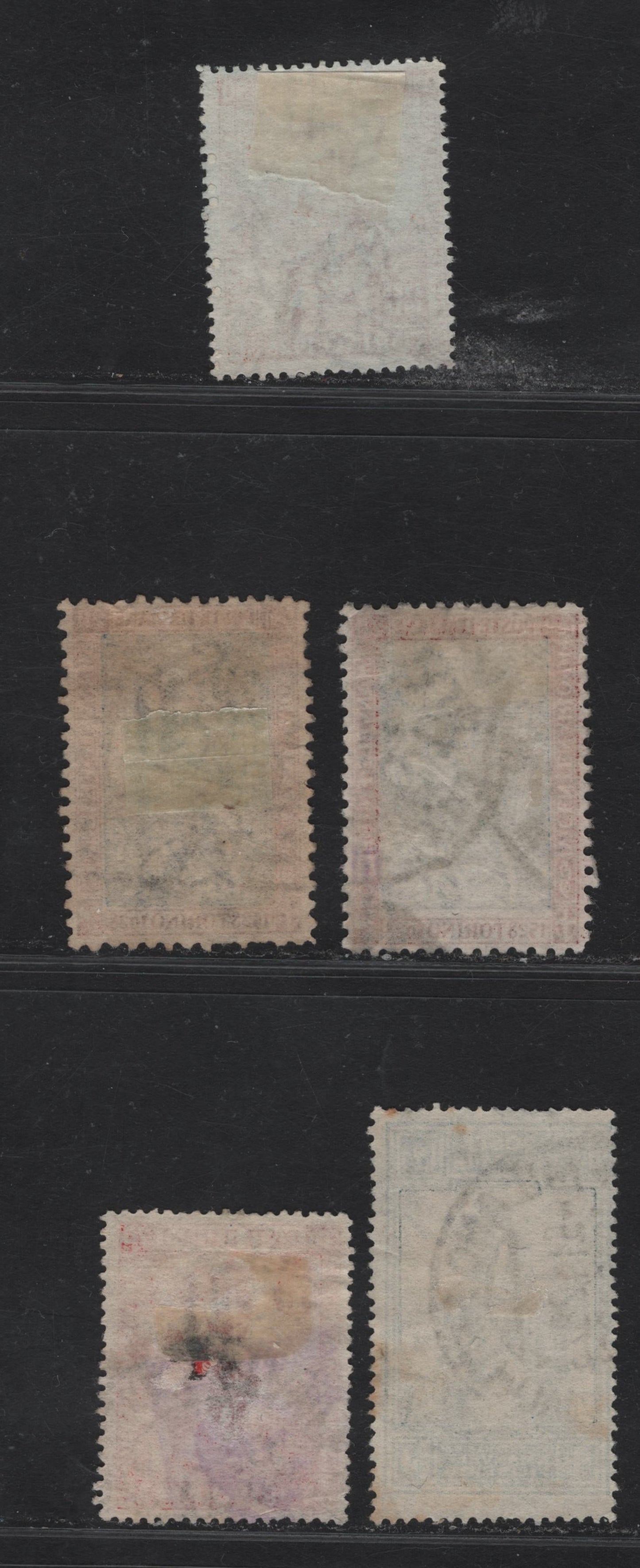 Lot 222 Italy SC#201, 204-206 20c - 1.25l Red Brown & Ultramarine - Blue & Black Emmanuel Philibert -Philibert & Soldier, 1928 Philibert Issue, 5 Fine/Very Fine Used Singles, 20c is Perf 11, But Shows Two Distinct Shades of Blue In Center