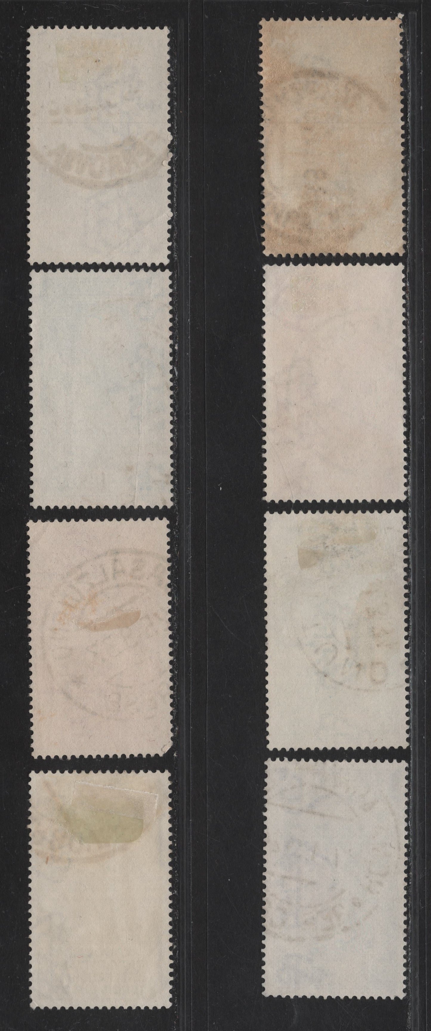 Lot 237 Italy SC#306-313 10c - 1.25l Dark Brown - Deep Blue Statue - Cross in Halo, 1933 Int'l University Games - Holy Year Issues, 8 Fine/Very Fine Used Singles, Generally All 1933-1934 Dated Cancels