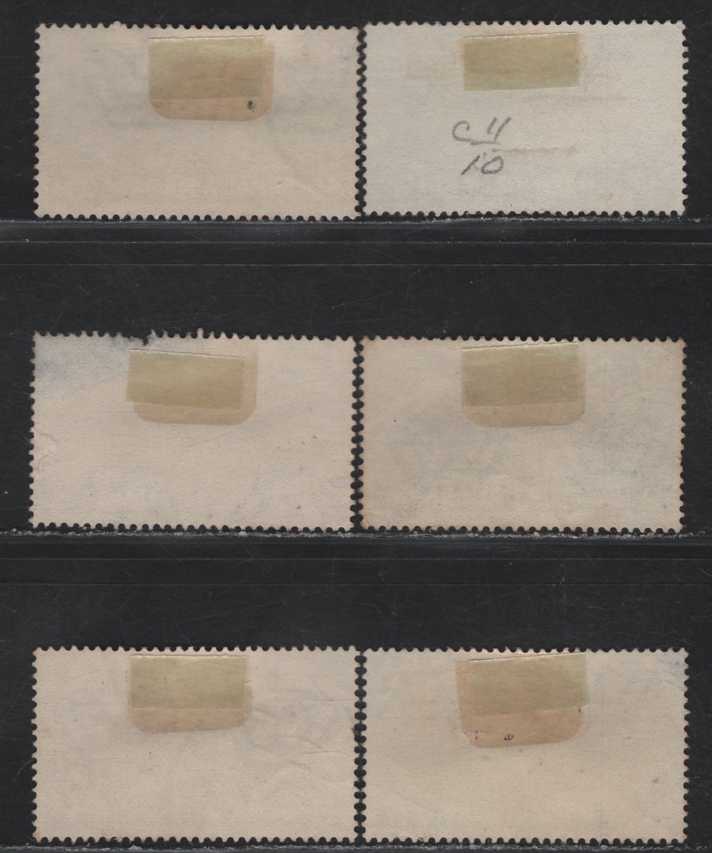 Lot 43 Somalia SC#C8, C11-C15 50c - 5l Brown - Yellow Green Banana Tree & Airplane , 1936 Airmail Issue, 6 Fine/Very Fine Used Singles, Postally Used With 1937 Cancellations On The Key 3L & 5L Values