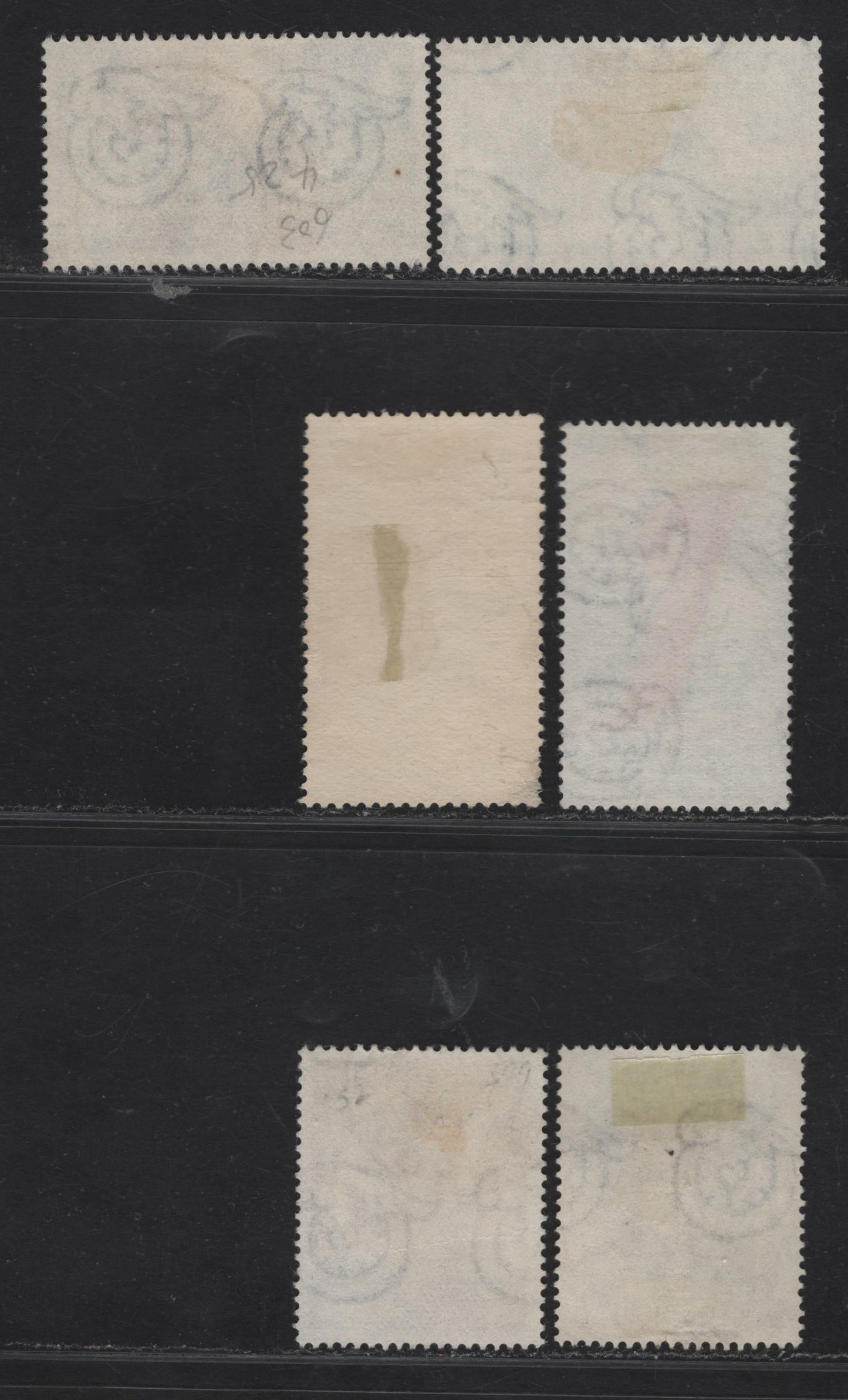 Lot 199 Italy SC#599, 601A, 603, 606, 608-609 25l Brown & Slate Black - Purple Statues of Athlete & River God Tiber - Girolamo Savonarola, 1952 Intl Exhibition of Sports - 500th Birth Anniv of Girolamo Savonarola Issues, 6 Very Fine Used Singles