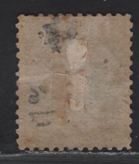 Lot 2 (C) Canada #21 1/2c Black Queen Victoria, 1868-1876 Large Queen Issue, A VGOG Single, Mid to Late Montreal Printing, Paper MM-B, Two Guide Dots In UL Margin, Perf 12x12.25, Semi Glossy Cream Gum.