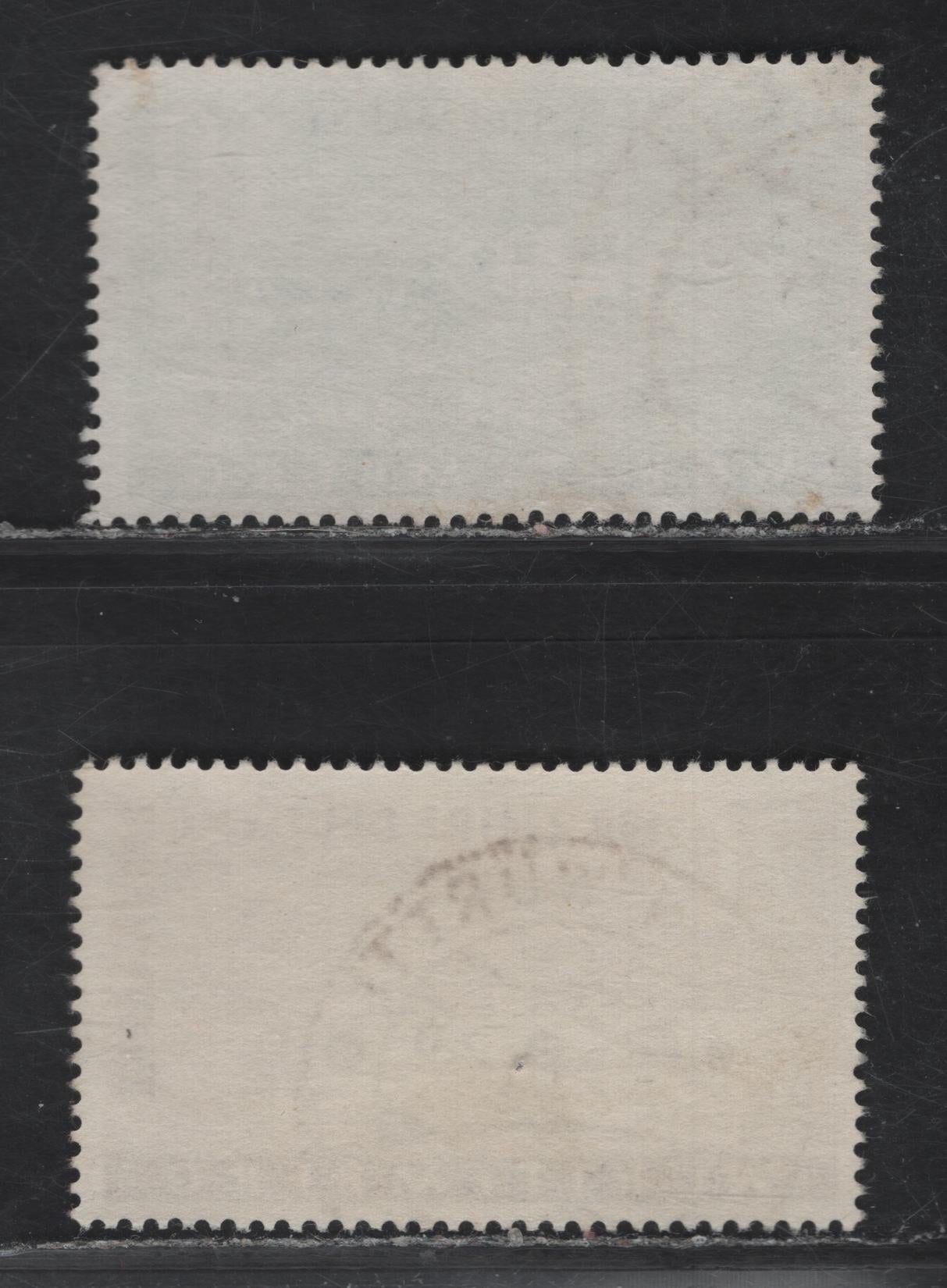 Lot 219 (C)Germany - French Zone - Wurttemberg SC#8N39-8N40 10pf - 20pf Green - Red Brown Pictorial, 1949 Postage Stamp Centenary Issue, 2 Fine/Very Fine Used Singles, Postally used, 20pf Is Michel Type 2