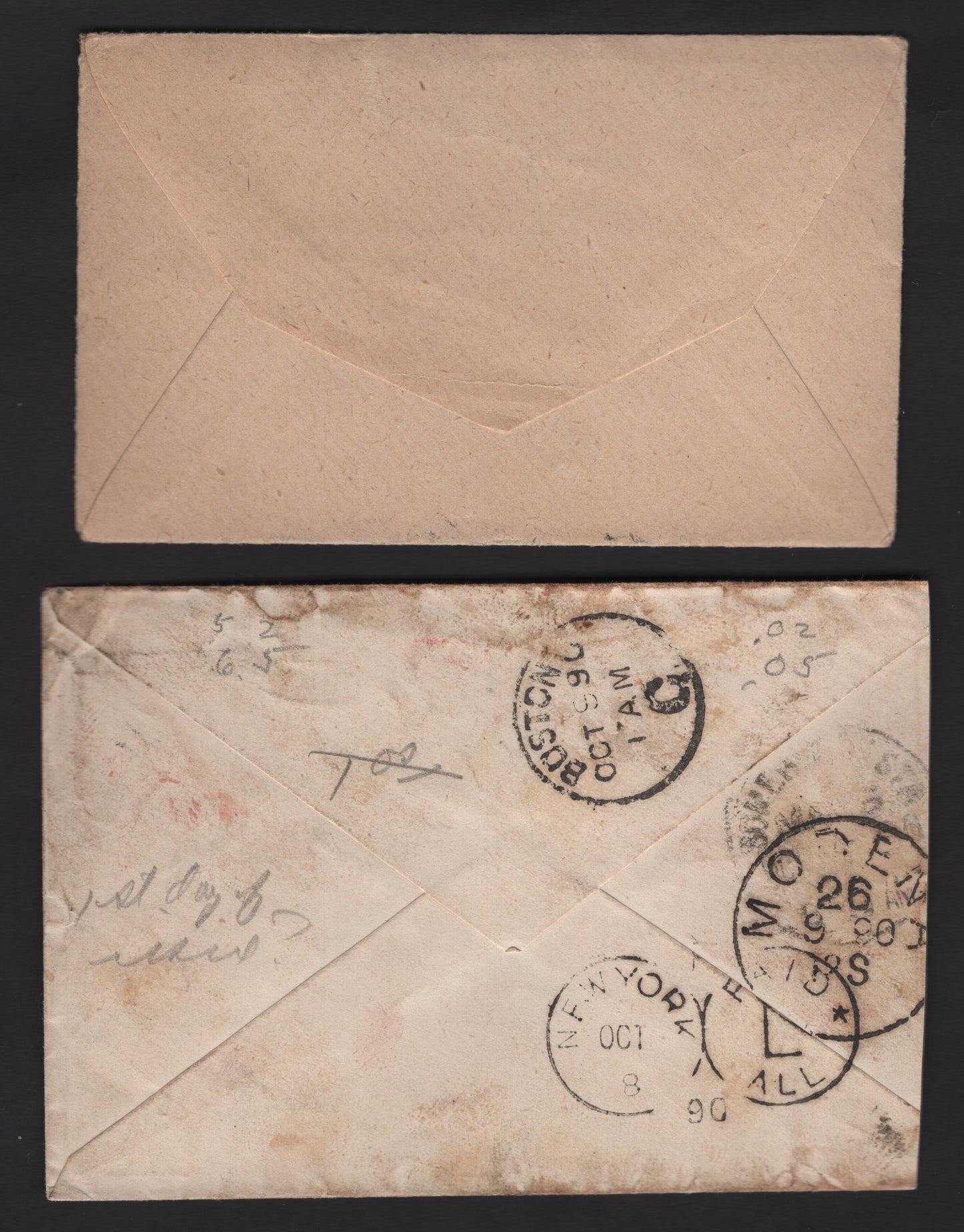 Lot 252 Italy SC#52, 65, 94 5c, 20c on 30c Arms of Savoy, Victor Emmannuel II & Humbert I, 1889-1919 King Victor Emmanuel & Humbert I Keyplates, 2 VF & VG Covers Single & Combination Usages, Surcharge Cover Reduced Slightly At Left