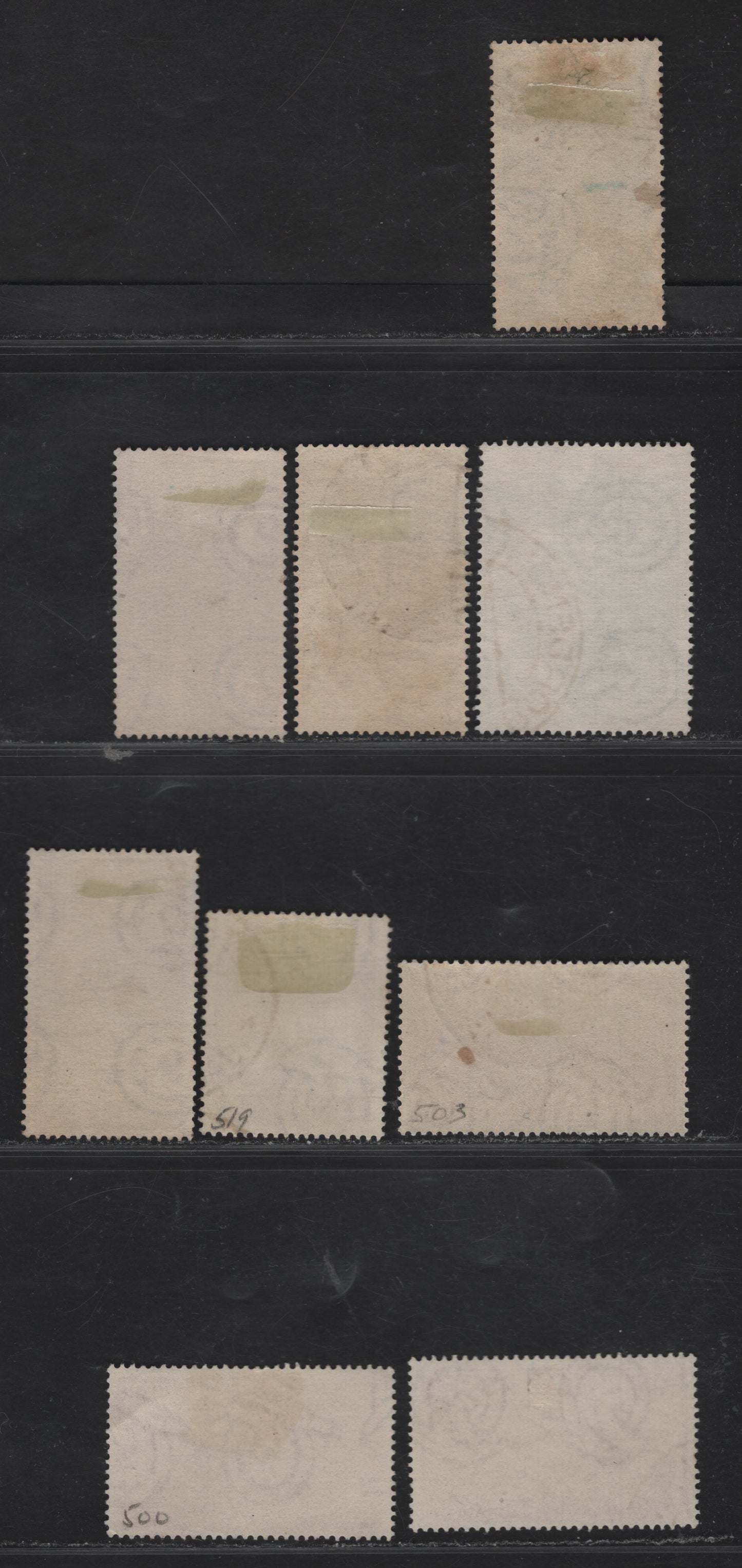 Lot 301 Italy SC#500, 503, 510-513, 519, 525, 536 10l - 55l Orange Red - Blue Defence of Vicenza - Italian Cathedrals & Churches, 1948-1980 Centenary Of Risorgimento - Holy Year Issues, 9 Fine/Very Fine Used Singles