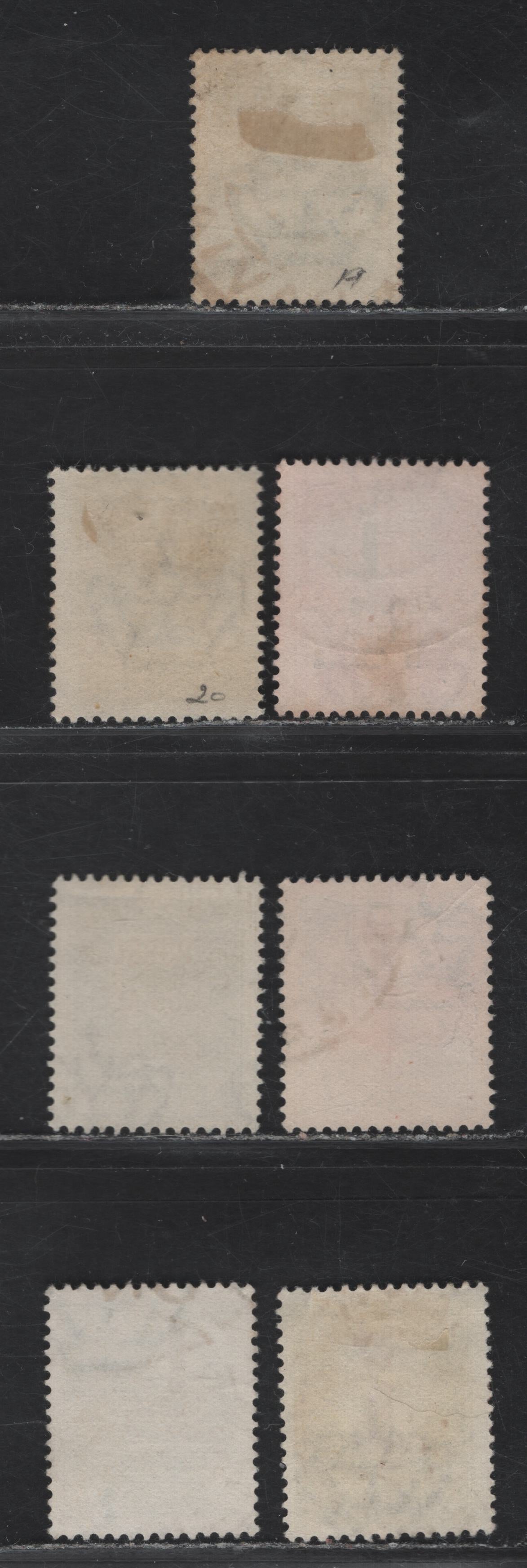 Lot 331 Italian Social Republic SC#1-5, 19-20 25c-1.25L Deep Green - Brown Victor Emmanuel III - Drummer Boy, 1944 Overprinted Photogravure Definitives - Pictorial Issue, 7 Fine & VF Used Singles