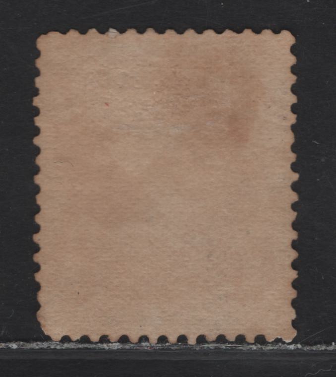 Lot 8 (C) Canada #23 1c Yellow Orange Queen Victoria, 1868-1876 Large Queen Issue, A Very Good Used Single, Paper FO-O (Duckworth 10), Perf 12, Small Position Dot Under 3rd Scallop Of Lower Left Ornament.