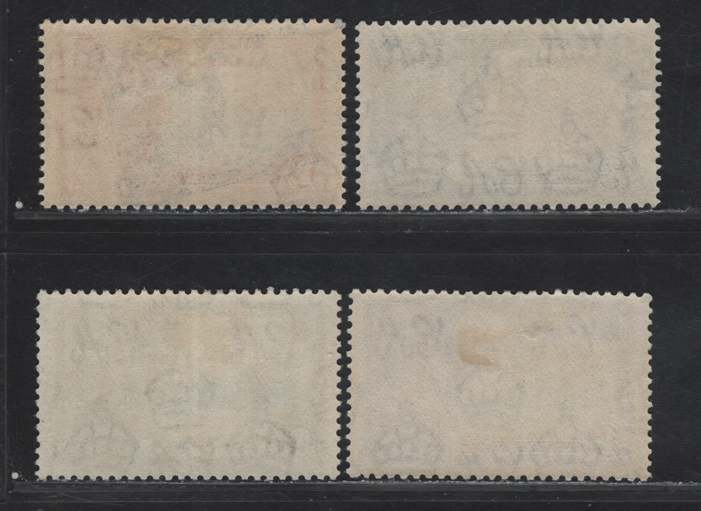 Lot 268 Gambia SG#143-146 1.5d - 1/- Deep Dull Blue & Scarlet - Slate & Plum KGV & Windsor Castle, 1935 Silver Jubilee Issue, 4 VFOG Singles, Basic Hinged Set