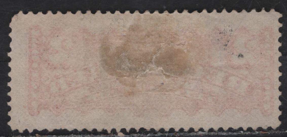 Lot 58 (C) Canada #F1b 2c Rose Carmine Registered, 1875-1896 Registered Issue, A Fine Used Single, Montreal Gazette Printing, Paper MG-H, Perf 12.25.