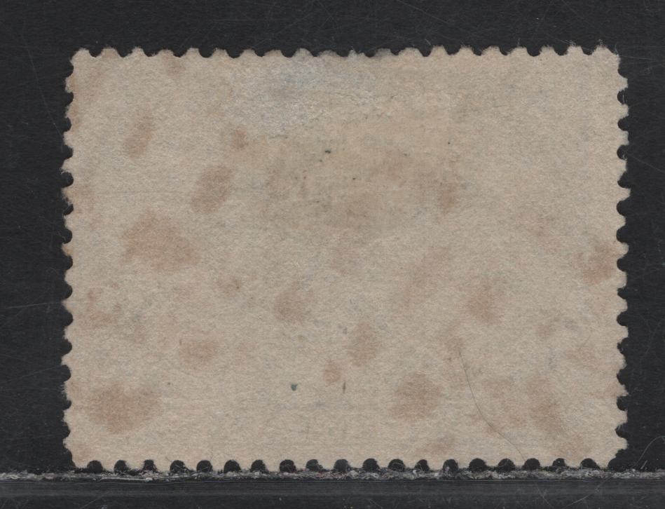 Lot 86A (C) Canada #58 15c Blue Black Queen Victoria, 1897 Diamond Jubilee Issue, A Very Good Used Single, Paper ABN-W, Perf 12, Shallow Thin At Top.