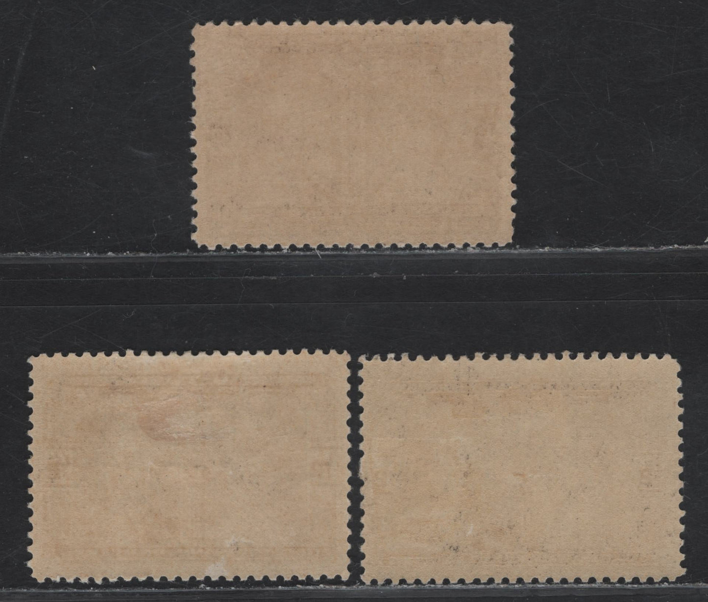 Canada #96 1/2c Black Brown & Brown Black Prince & Princess of Wales, 1908 Quebec Tercentenary Issue, 3 VFOG Singles, Papers ABN-A & ABN-B