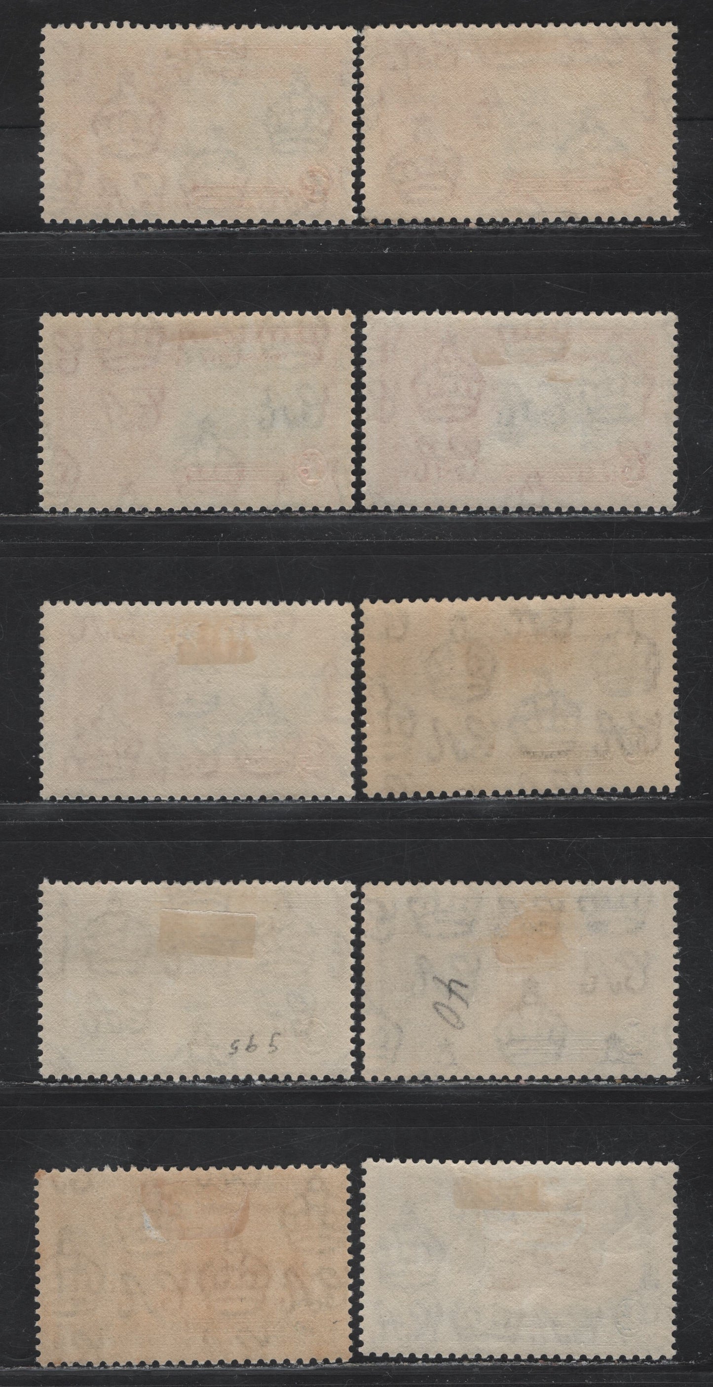 Lot 207 Montserrat SG#94-96 1d - 2.5d Deep Blue & Scarlet - Chestnut Brown & Deep Bright Blue KGV & Windsor Castle, 1935 Silver Jubilee Issue, 3 F/VFOG Singles, Shadw Lot Showing The Variations That Can Be Pound On These Stamps
