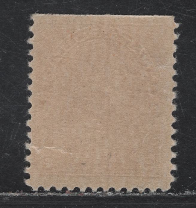 Lot 128 (C) Canada #109 3c Carmine Red King George V, 1911-1925 Admiral Issue, A FNH Top Sheet Margin Single, Paper ABN-M, Die 1, Redrawn Frameline, Perf 11.9x11.95.