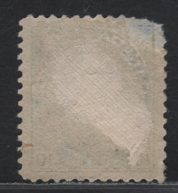 Lot 188 (C) Canada #117vi 10c Blue King George V, 1911-1925 Admiral Issue, A Good Used Single, Wet, Squat Printing, Paper ABN-L