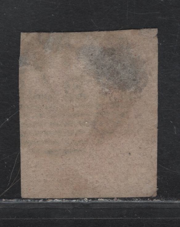 Lot 2 Belgium SC#12 40c Vermillion King Leopold I, 1861 Imperf King Leopold I Issue, A Fine Used Imperf Single, 17.25mm High Oval, Jumbo Margins At Right & Bottom, Top Margin Clear But Close & Left Margin Clear To Just Touching At LL.