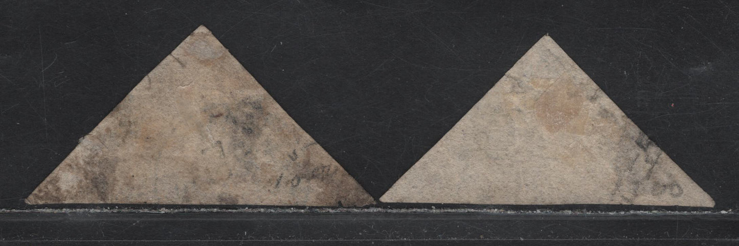 Lot 26 (C) Cape of Good Hope SG#7, 7b 6d Pale/Deep Rose Lilac On White Seated Hope, 1855-1863 Seated Hope Issue, 2 Ungraded Singles, Moderate Faults