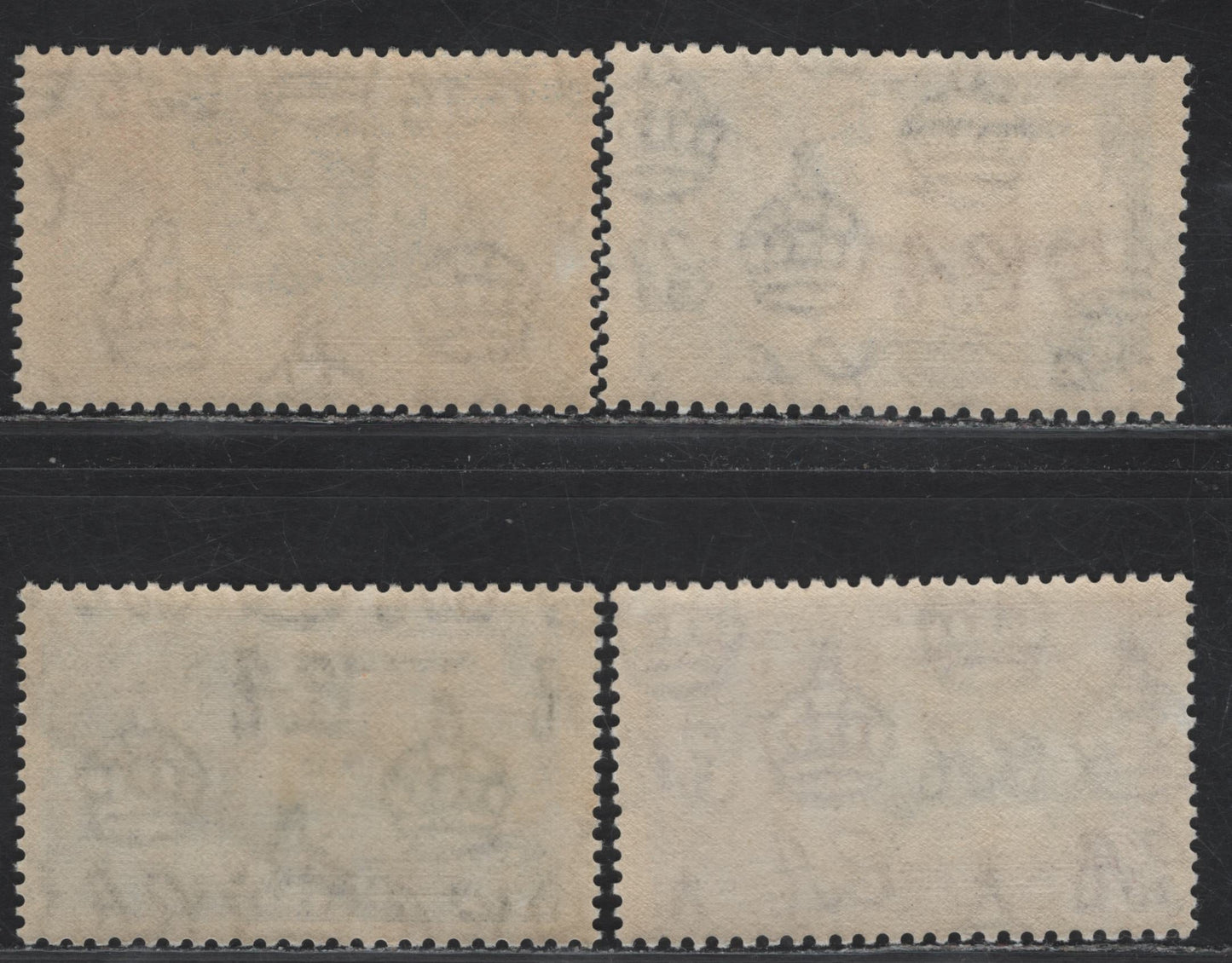 Lot 283 Sierra Leone SG#181-184 1d - 1/- Ultramarine & Gray Black - Slate & Purple KGV & Windsor Castle, 1935 Silver Jubilee Issue, 4 VFNH Singles, Basic NH Set
