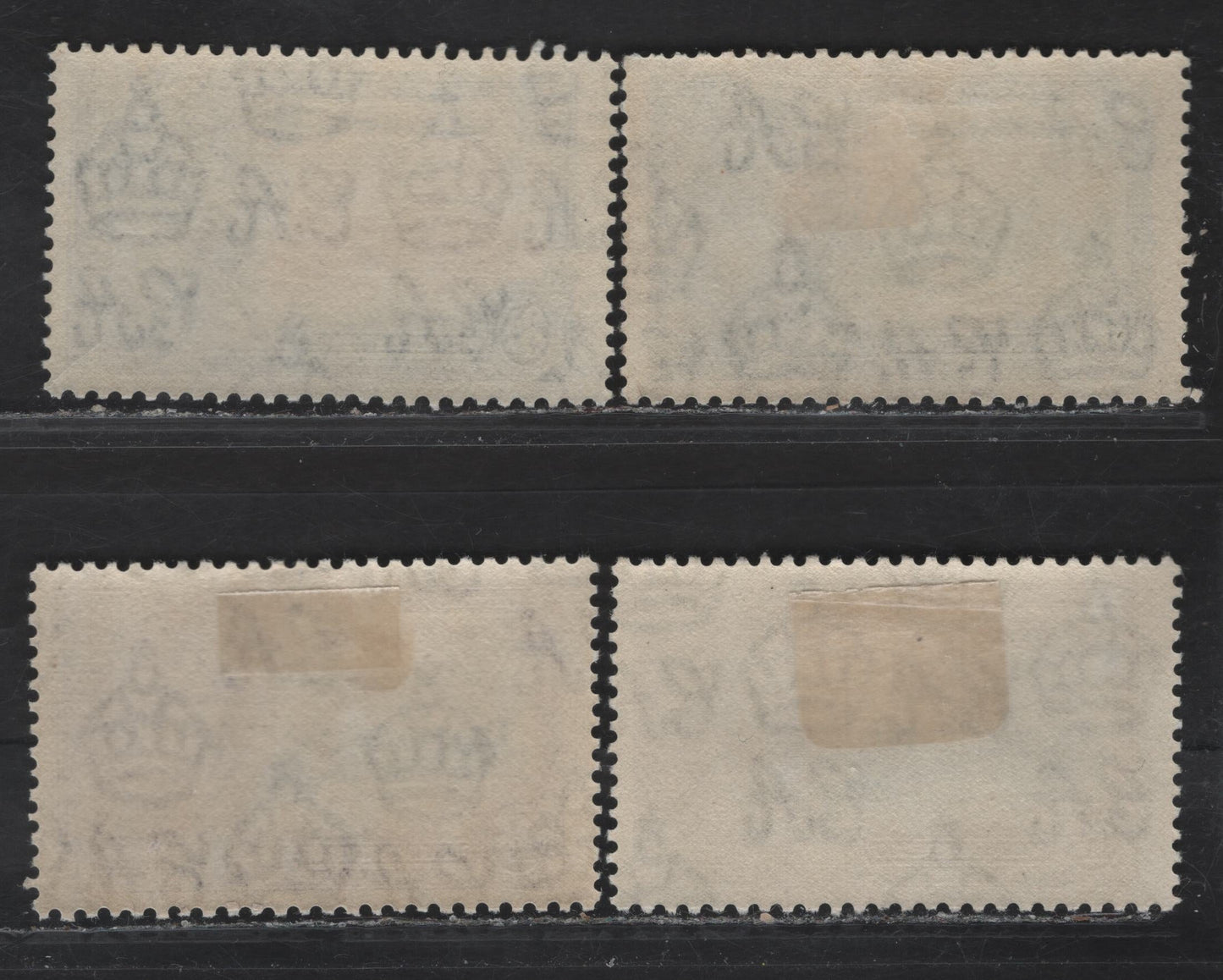 Lot 285 (C) Sierra Leone SG#181-184 1d - 1/- Ultramarine & Gray Black - Slate & Purple KGV & Windsor Castle, 1935 Silver Jubilee Issue, 4 VFOG Singles, Basic Hinged Set