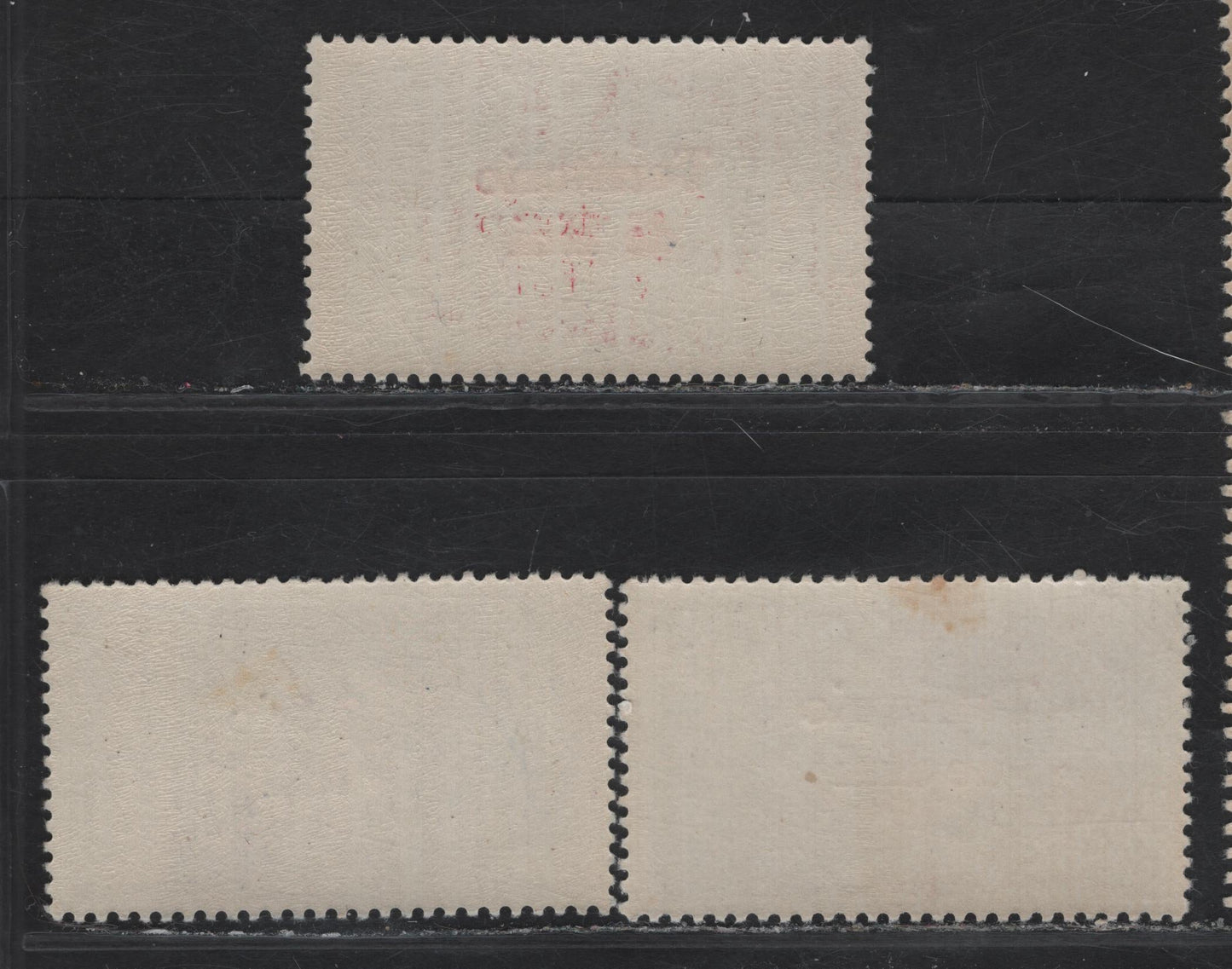 Lot 358 Ifni SC#33-34, C40 50c - 4pts Reddish Brown - Dark Olive UPU, 1949 75th Anniv of UPU Issue, 3 F/VFNH Singles, Minor Toning