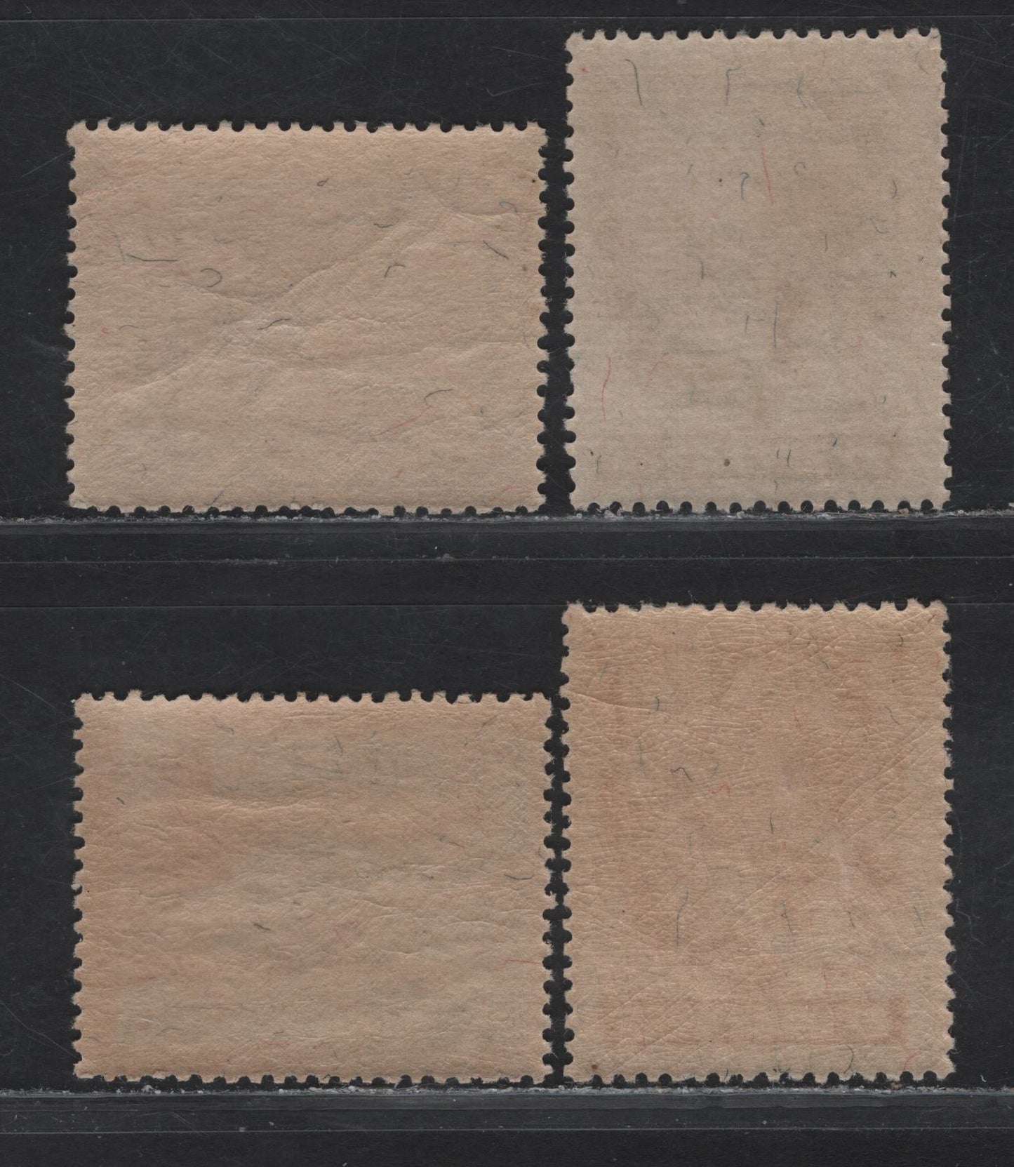 Lot 369 Manchuko SC#79-82 1.5f - 10fr Black Brown - Blue Wild Goose Over Sea of Japan - Communications Building at Hsinking, 1936 Postal Convention With Japan Issue, 4 F/VFNH Singles