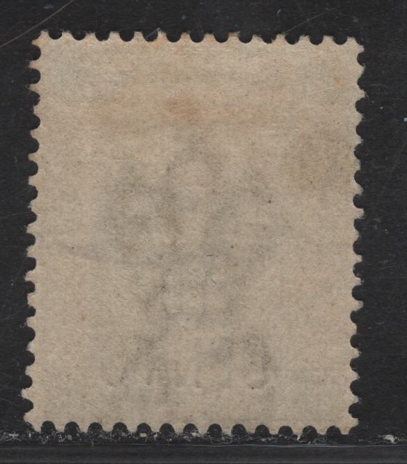 (C) Hong Kong SG#55 10c on 30c Gray Green Queen Victoria, 1898 Queen Victoria Issue, A VFOG Single, Figures Spaced 1.3mm Apart vs Normal 1.0mm