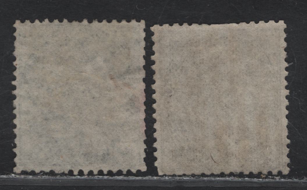 Lot 62 (C) India SG#45-46 4a Black & Gray Black Queen Victoria, 1856-1864 Queen Victoria Keyplates Issue, 2 Very Good/Very Fine Used Singles, Unwatermarked, Light Cancels For This