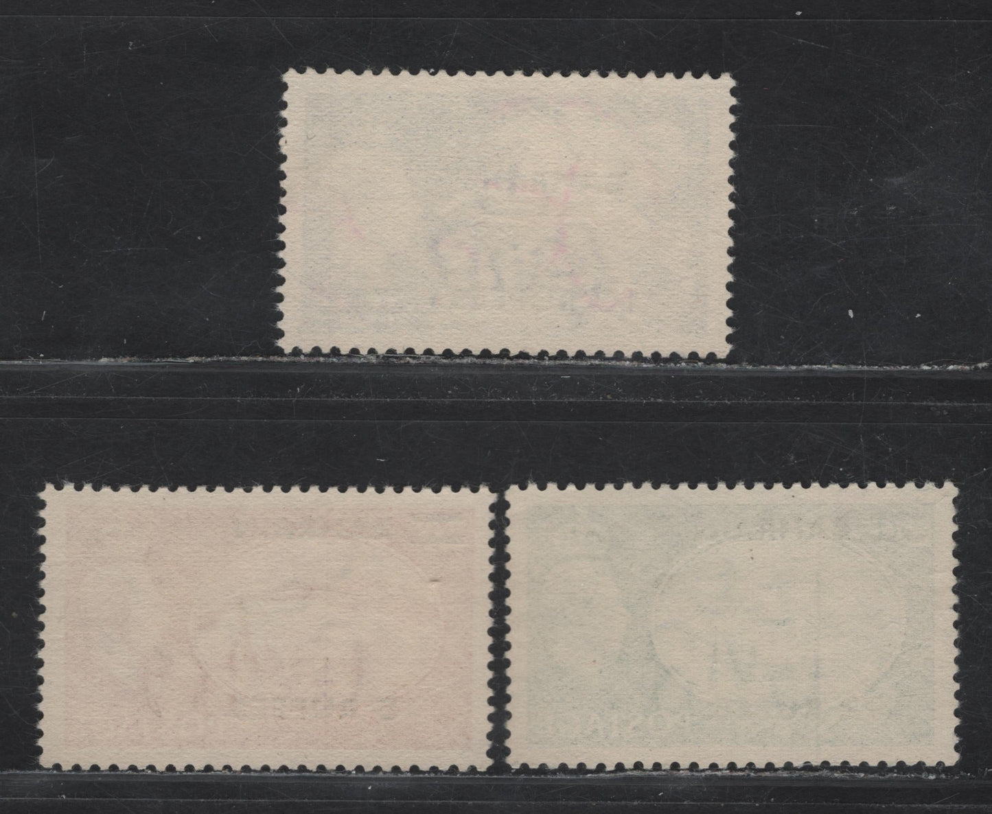 Lot 337 Bahrain SG#77-79 2r on 2/6 - 10r on 10/- Yellow Green - Ultramarine KGVI & Boat, 1950-1955 Festival Design High Value Issue, 3 Very Fine Used Singles