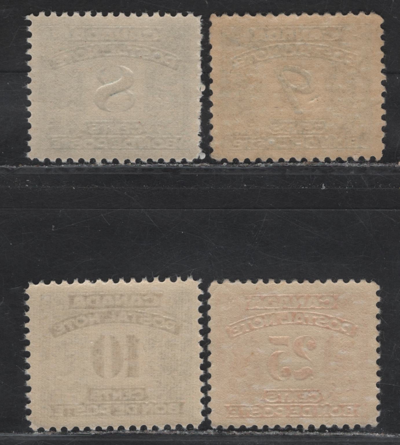 Lot 154 Canada (C) Van Dam#FPS10-FPS12, FPS14 8c - 25c Blue - Orange Numeral, 1932-1948 Postal Note Issue, 4 VFNH Singles