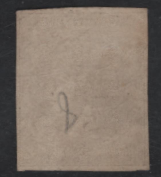 Lot 5 Greece SC#8b 1l Chocolate On Brownish Hermes Head, 1861-1862 Hermes Issue, A Very Good Unused Single, Coarse Athens Printing, No Gum, 4 Clear But Close Margins, Tiny Thin In Right Margin, Not Into The Stamp.