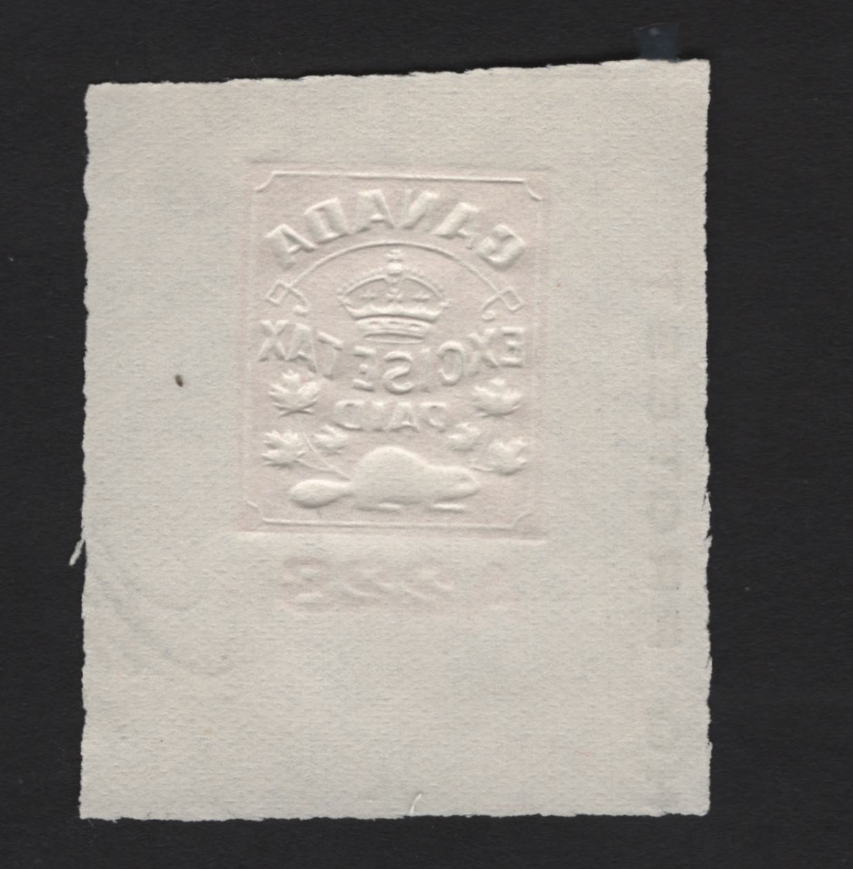 Lot 103 Canada (C) Van Dam#FCH2 2c Red Excise Tax, 1915-1953 Embossed Cheque Issue, A Very Fine Unused Single