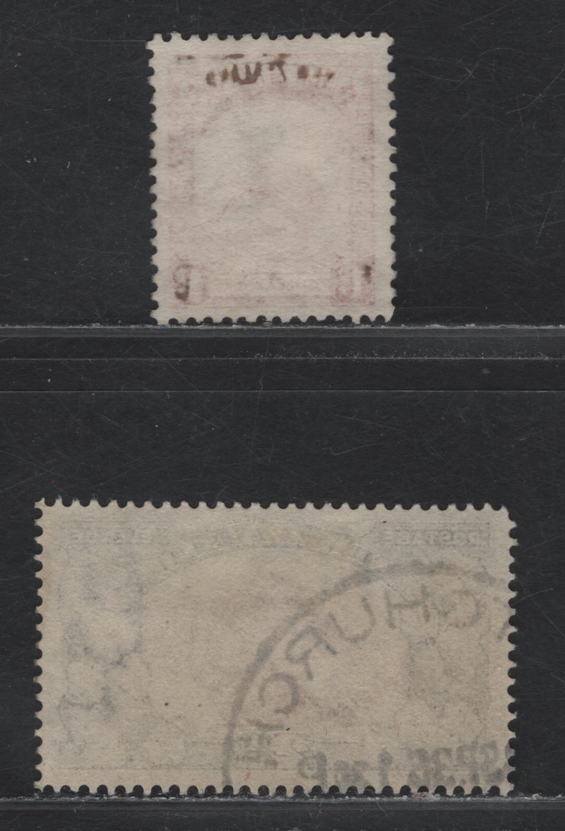 Lot 313 New Zealand (C) SG#557c, 560b 1d - 2.5d Scarlet - Chocolate & Slate Brown Kiwi - Mt Cook, 1935-1936 Pictorial Issue, 2 Very Fine Used Singles, Single Star & NZ Wmk, Die 2, Perfs 14x13.5 & 13.5x14.