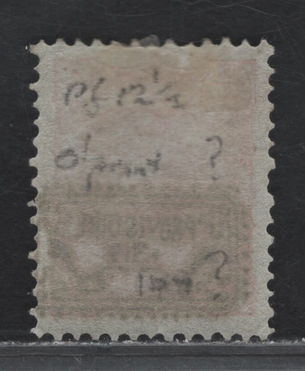 Lot 72 Iran (C) SC#176 4c Red on Pale Green Provisorie, 1902 Provisorie Issue, A VFOG Single, Very Likely To Be A Forgery, Though It Is Not The Obvious Type Identified By Mr Nassre In His APS Stamp Chat, But Could Be Real
